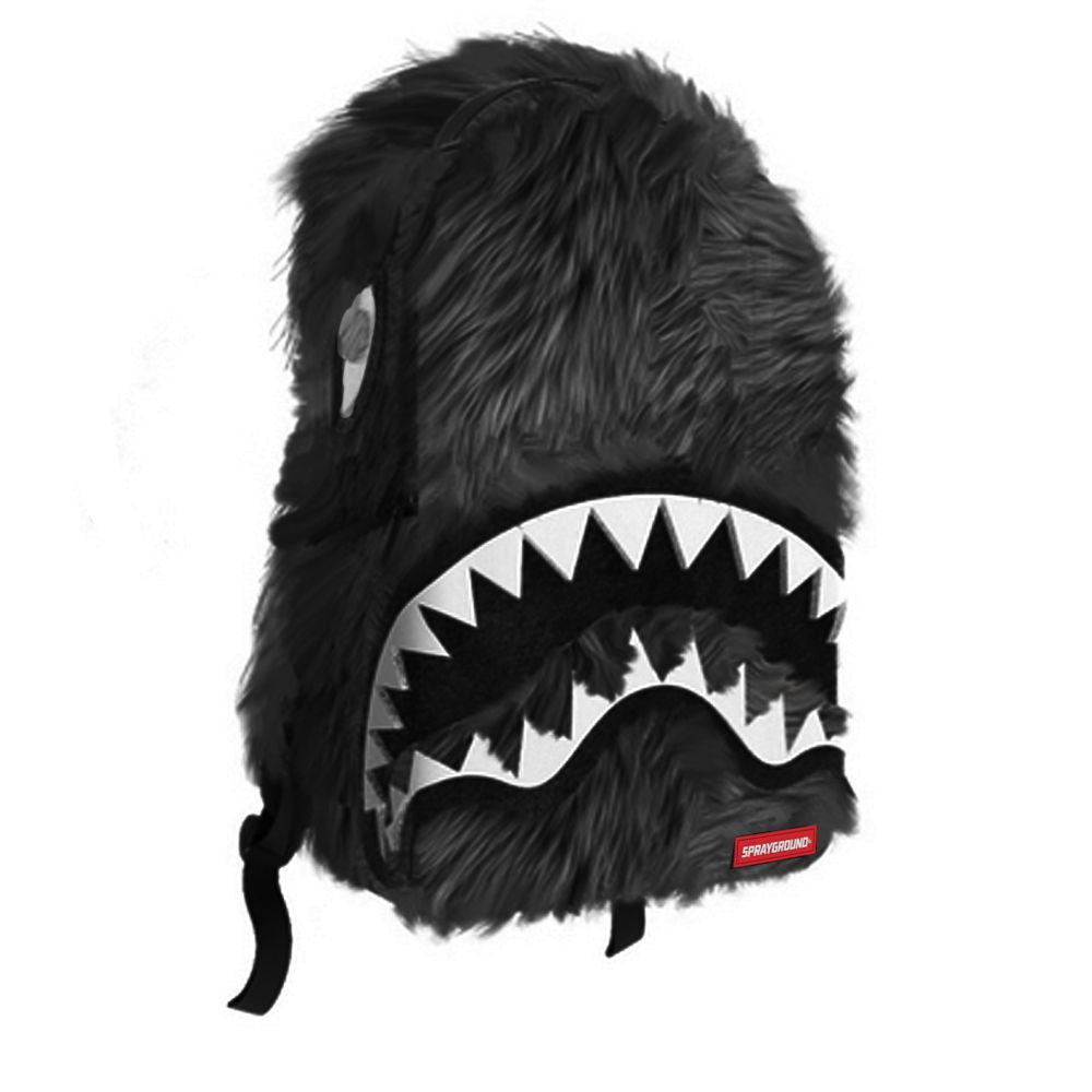 FUR CRAY BLACK BACKPACK