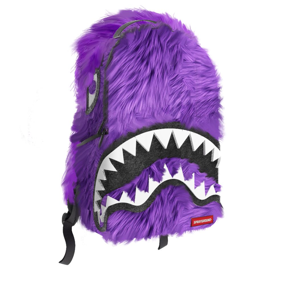 FUR CRAY PURP BACKPACK