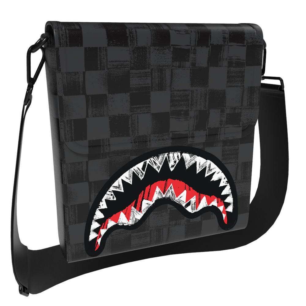 SCRIBBLE SHARK MESSENGER BAG