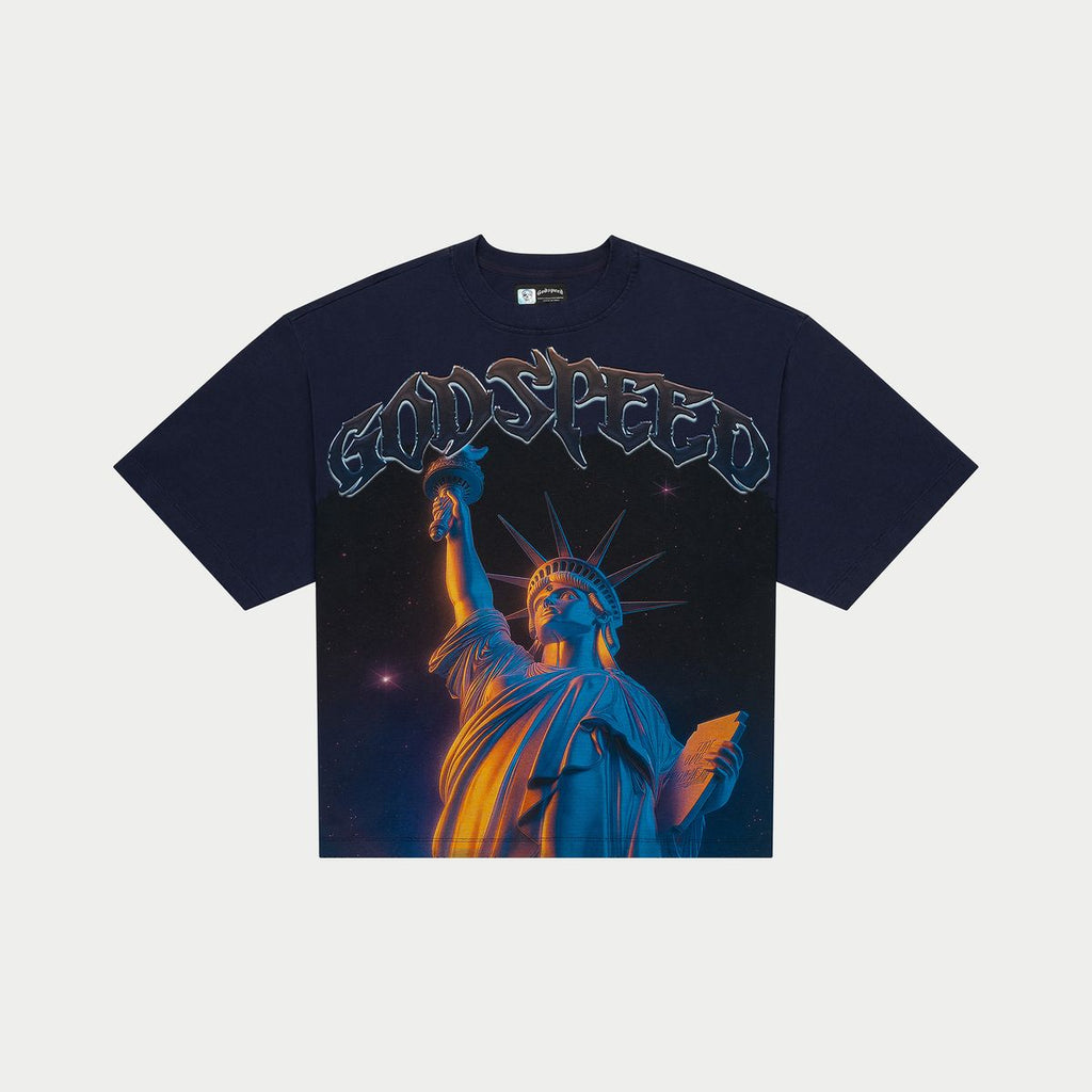 Godspeed Purple City (Navy) Tee
