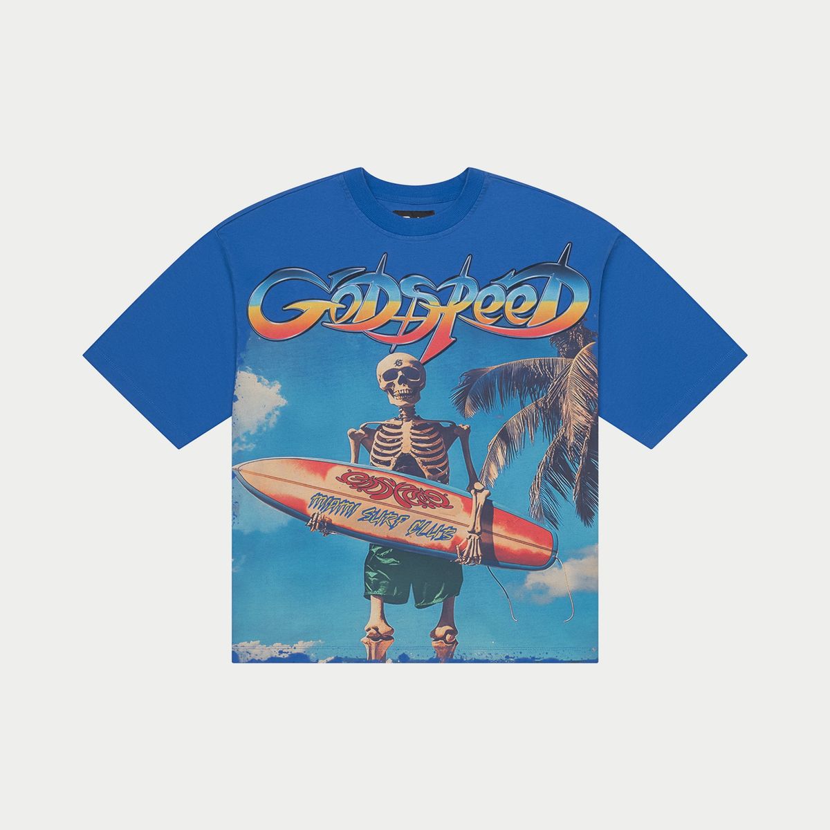Godspeed Miami surf club (Blue) Tee