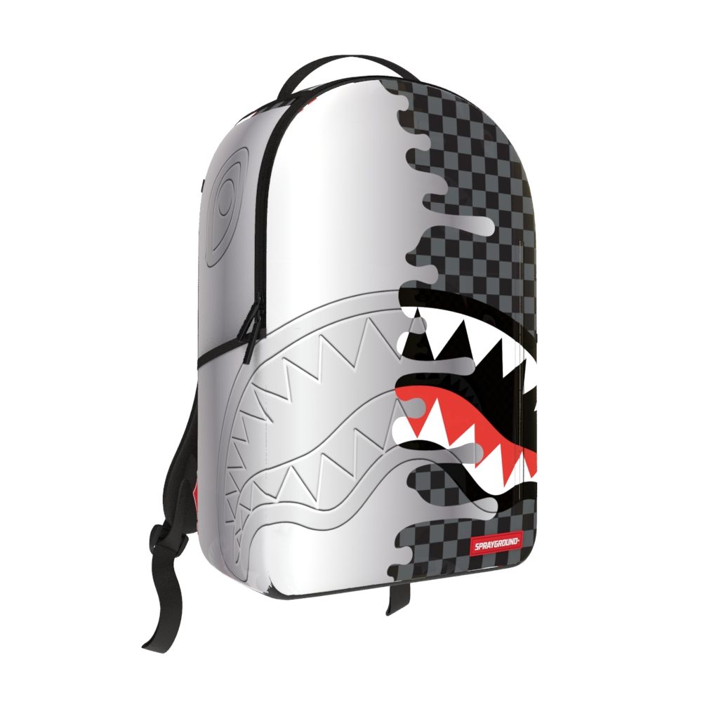 SILVER/BLACK BACKPACK