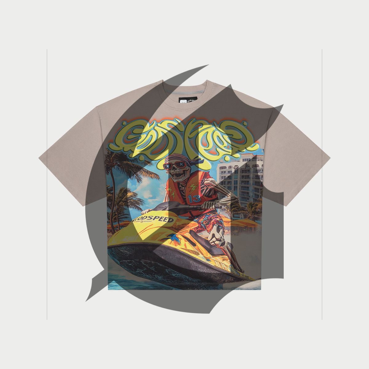 Godspeed Wave Runner (Stone wash) Tee