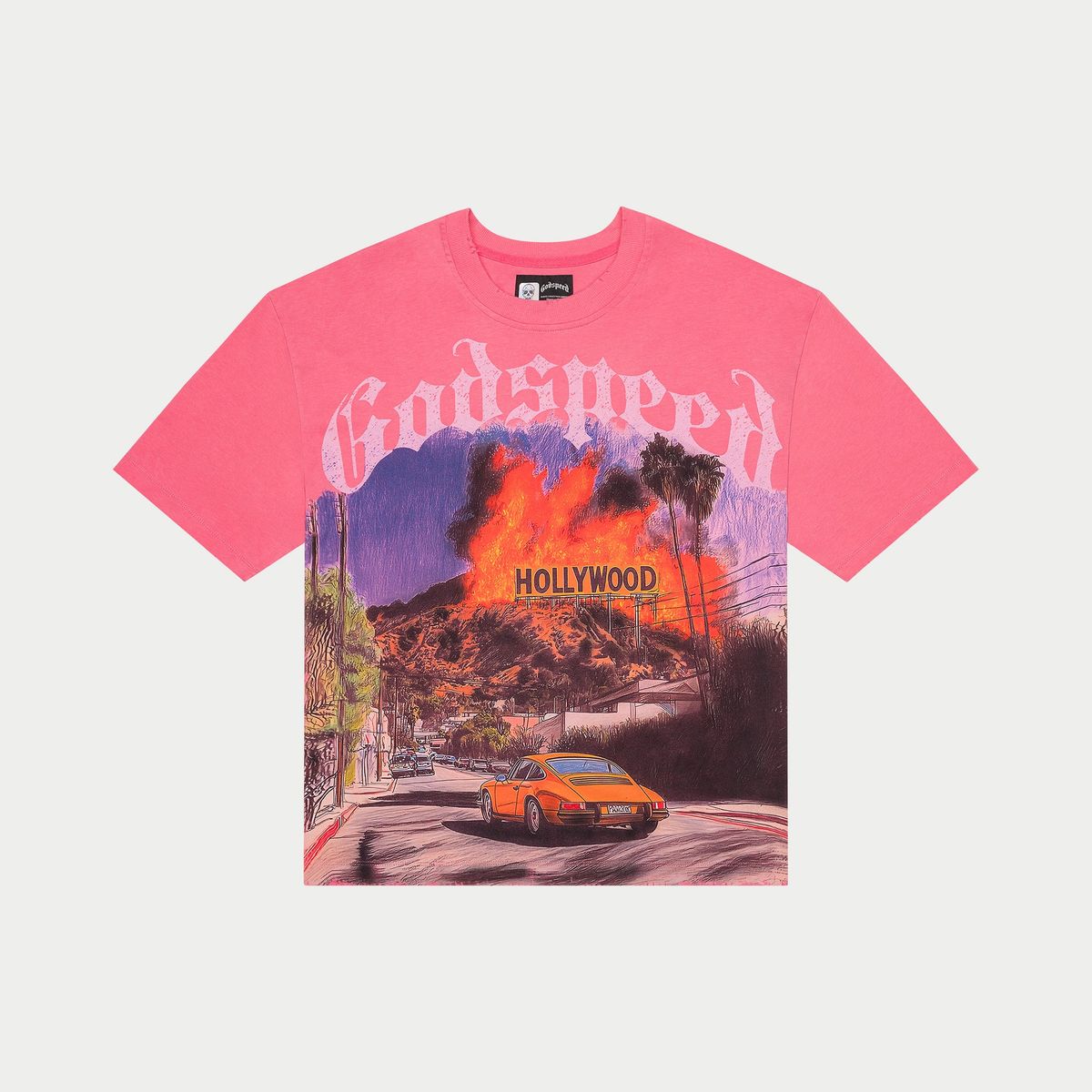 Godspeed Los Scandalous (Pink Wash) Tee