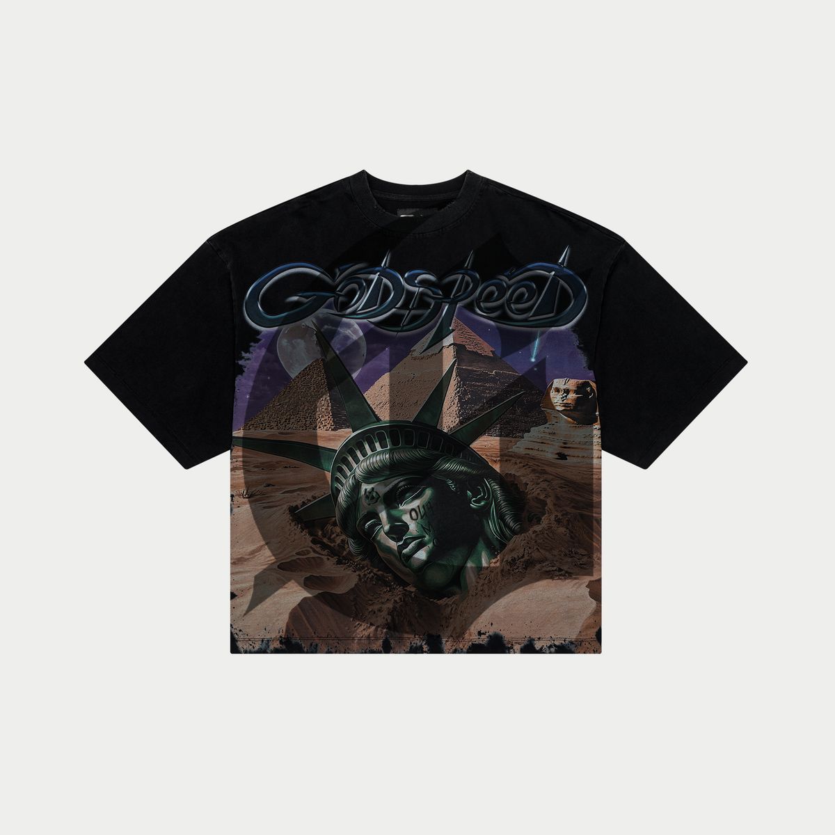 Godspeed Mother Cairo (Black Wash) Tee