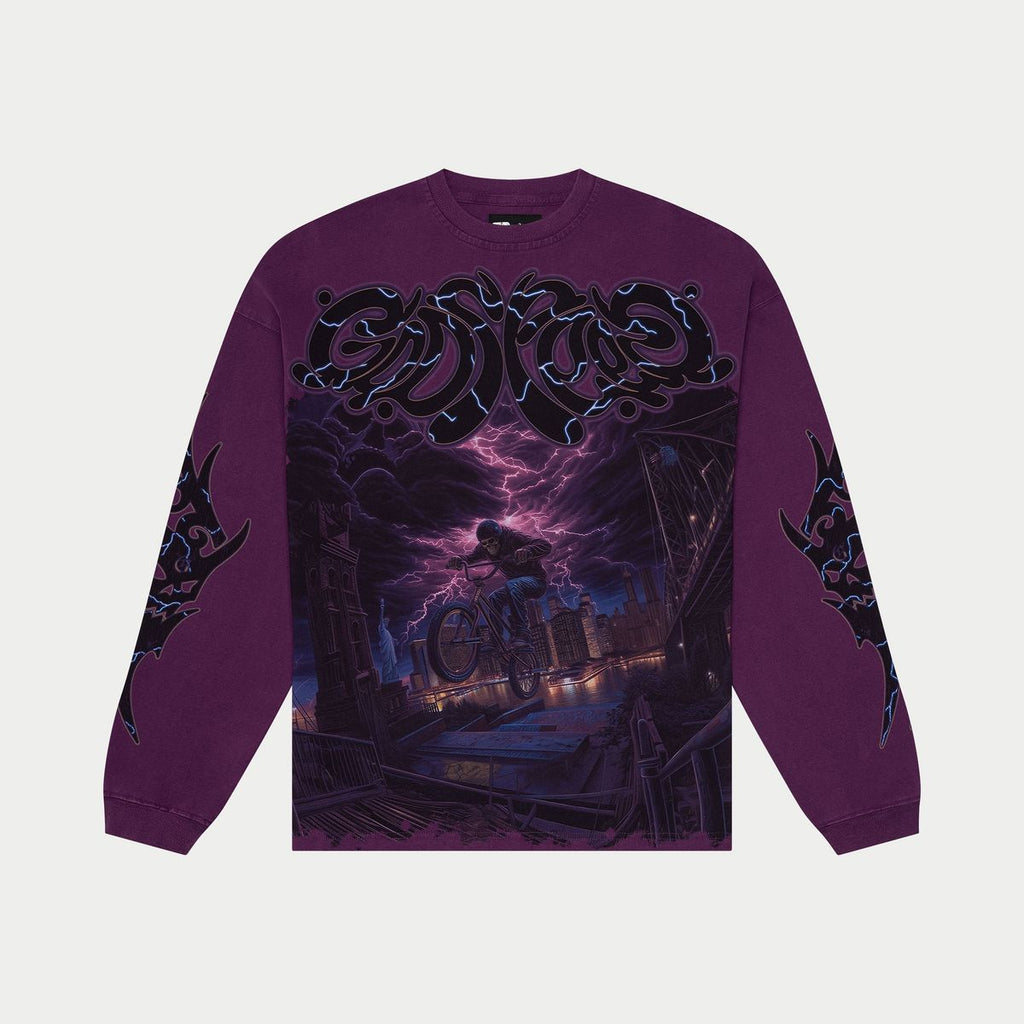 Godspeed B.M.X LS (Grape) Tee