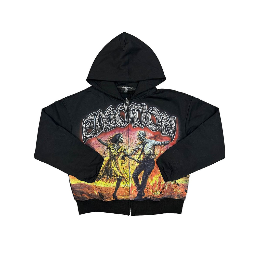 Mix Emotion ‘Last Dance’ Rhinestone Hoodie