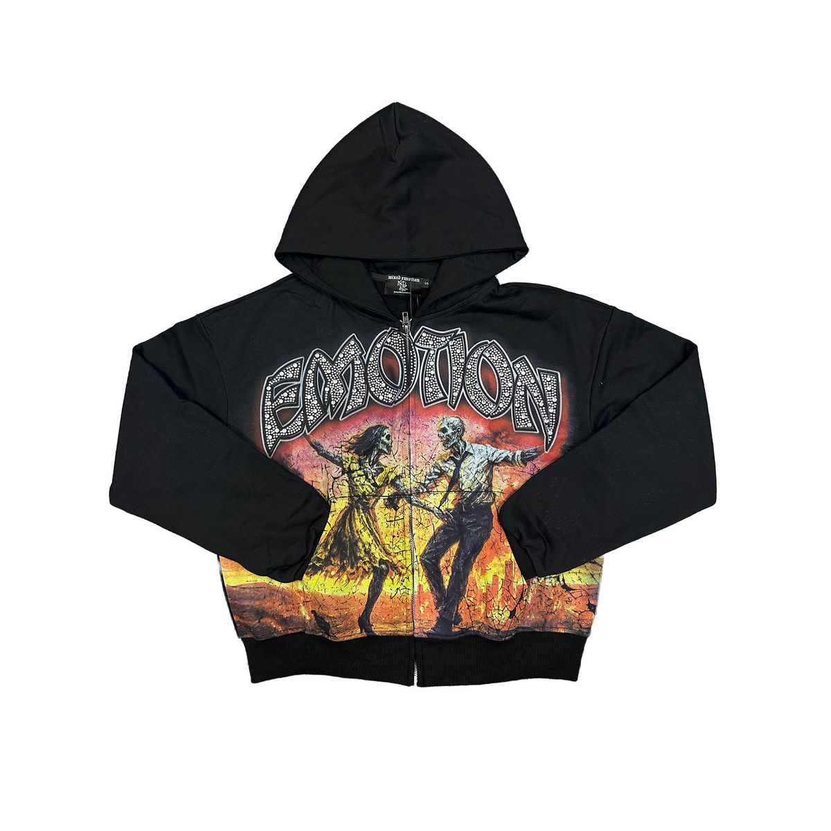Mix Emotion ‘Last Dance’ Rhinestone Hoodie