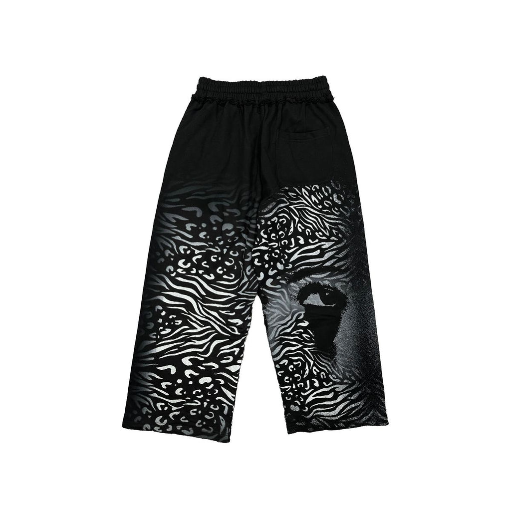 Mixed Emotion Black 'Striped' Sweatpants
