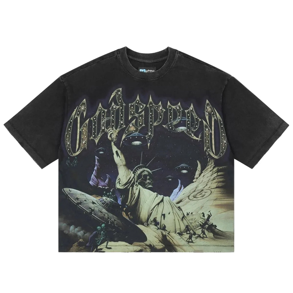 Godspeed 'Divine Extinction' T-Shirt (Black Wash)