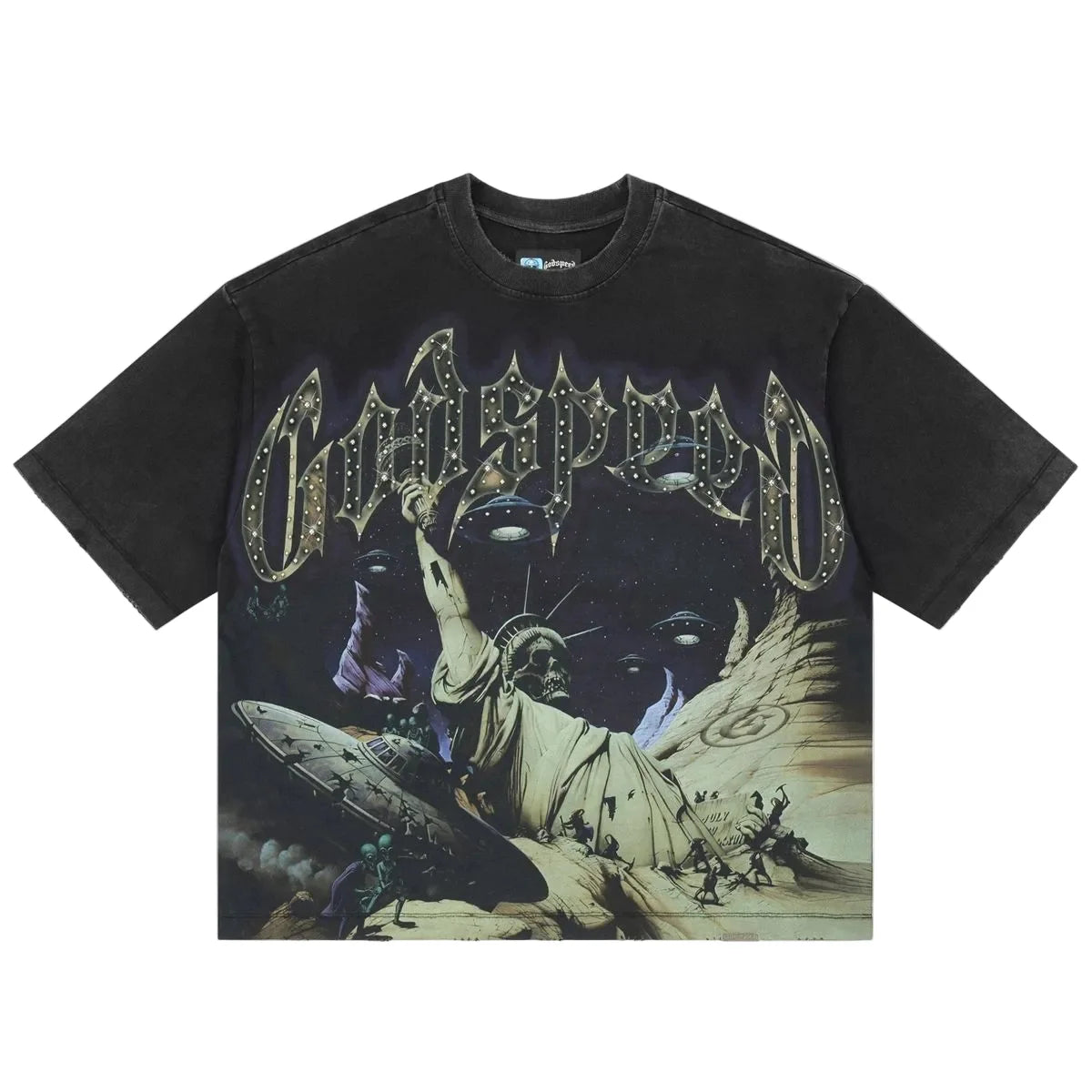 Godspeed 'Divine Extinction' T-Shirt (Black Wash)
