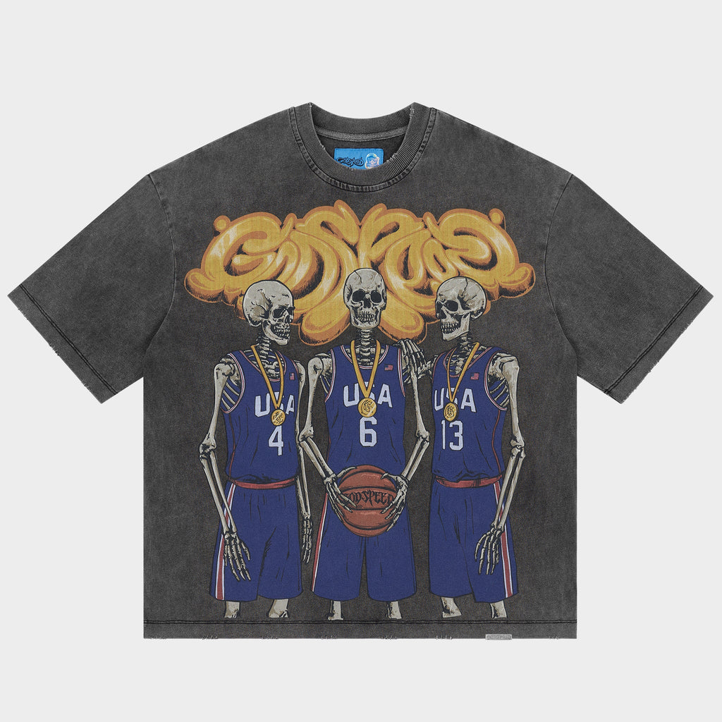 Godspeed 'Dream Team' T-Shirt (Grey Wash)