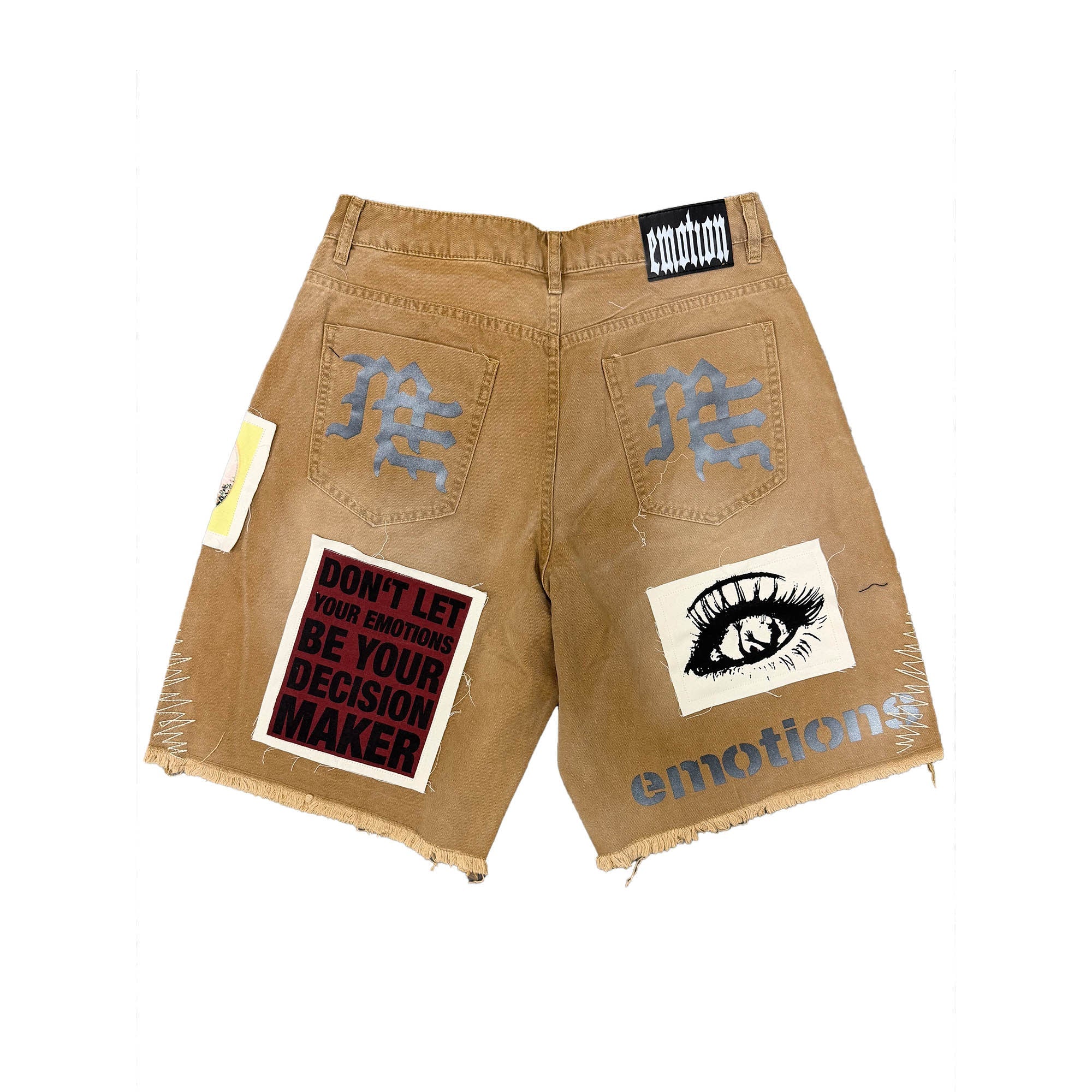 Mixed Emotion 'Chaos' Carpenter Shorts (Brown)