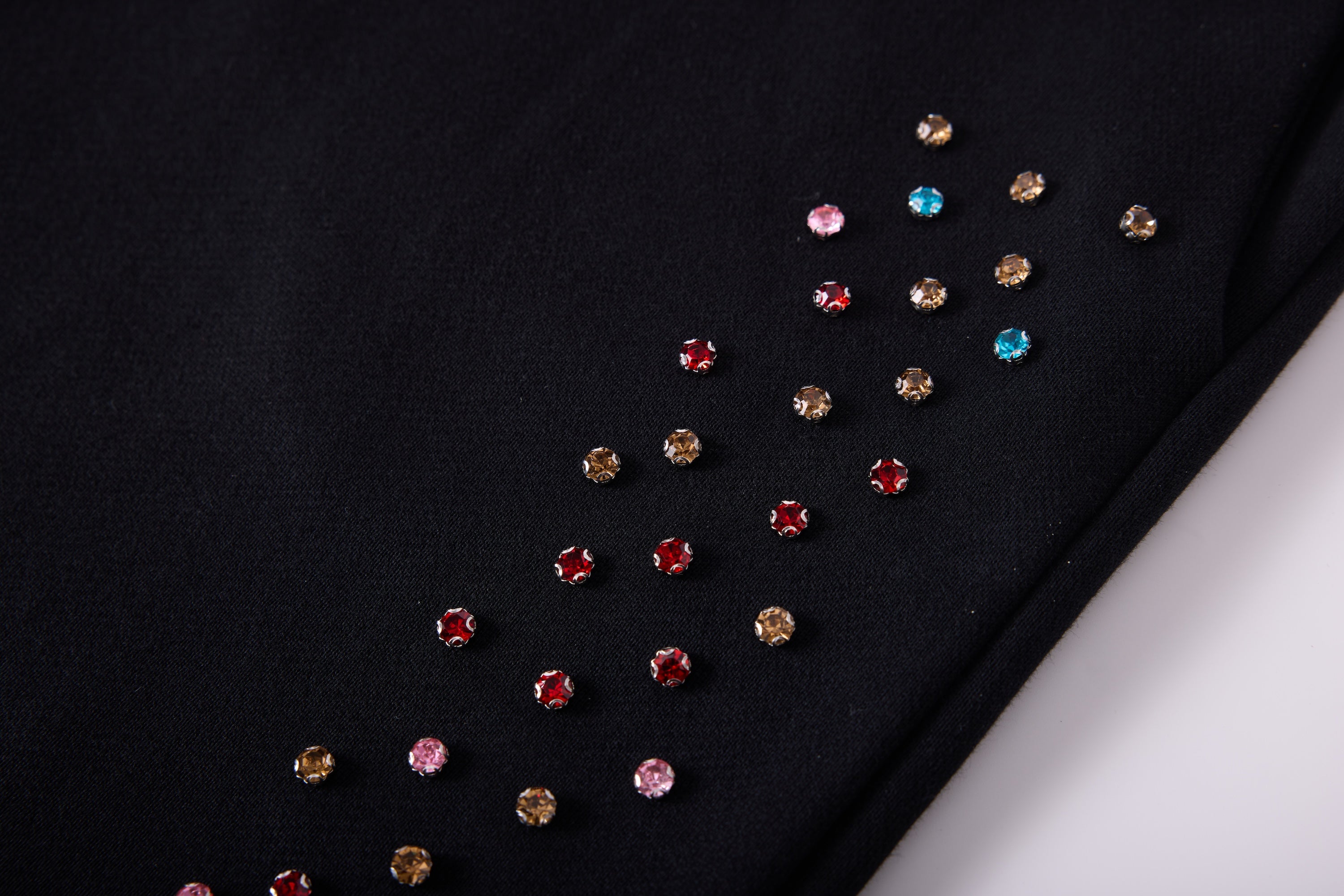 AZVA Crystal Cactus Sweats - Black