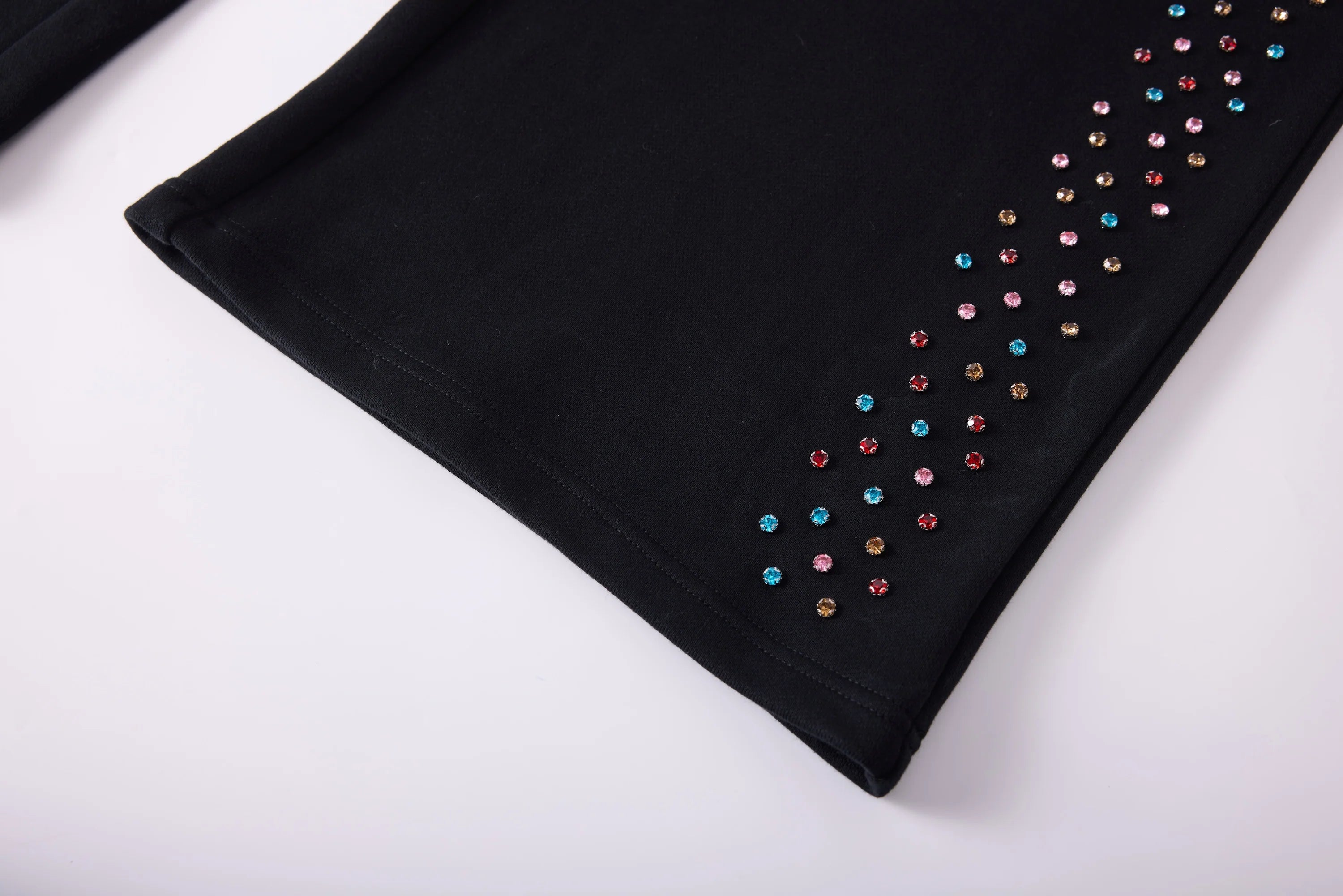 AZVA Crystal Cactus Sweats - Black