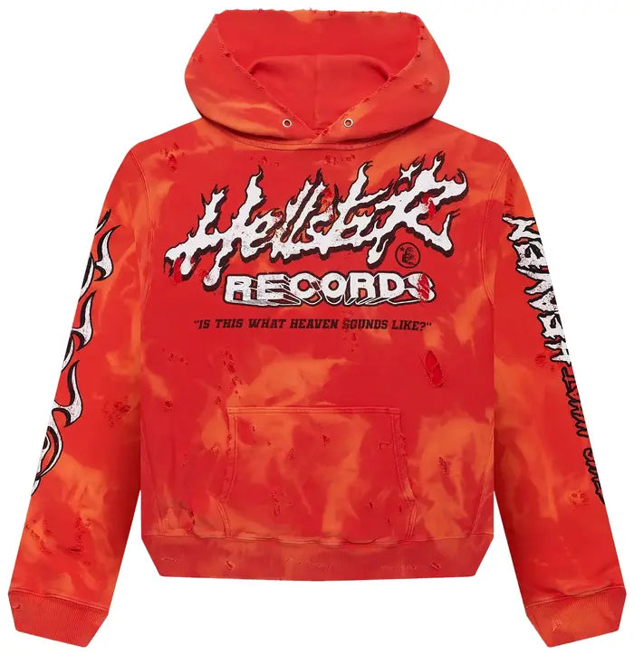 Hellstar 'Records' Pullover Hoodie (Lava)