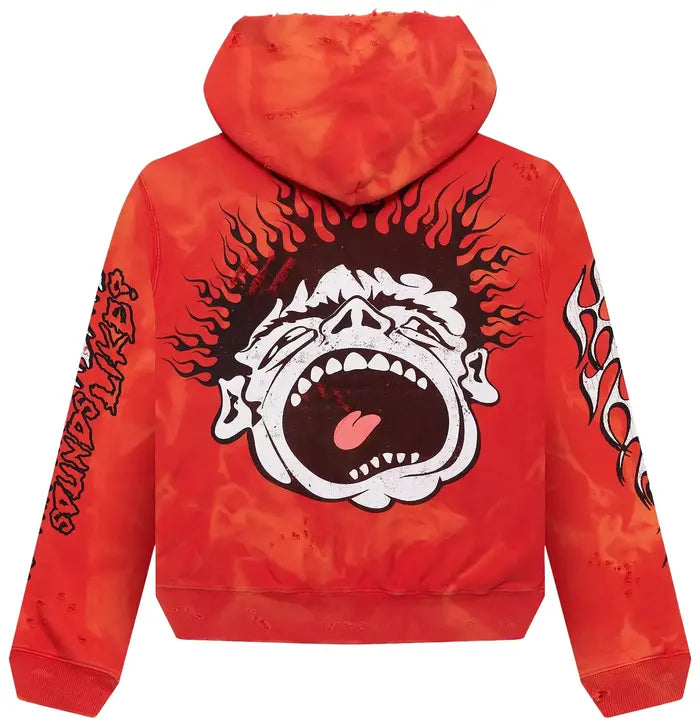 Hellstar 'Records' Pullover Hoodie (Lava)