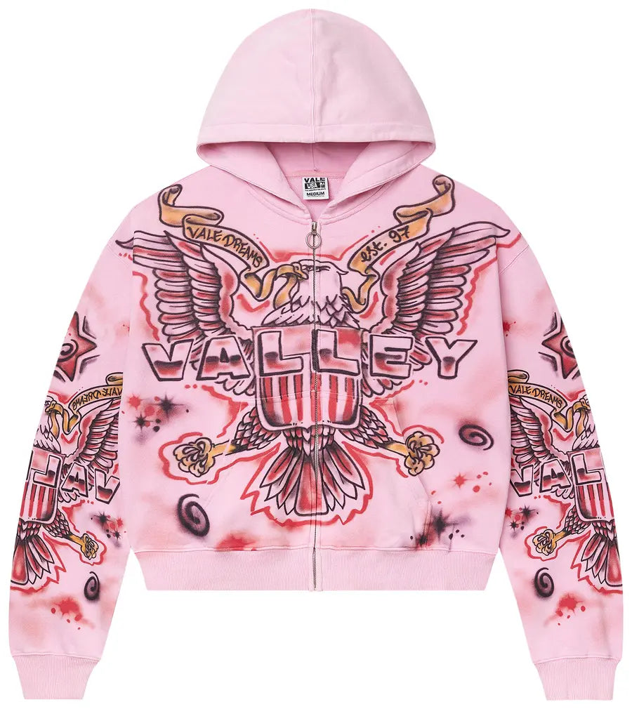 Vale Forever Pink Flag Zip Up
