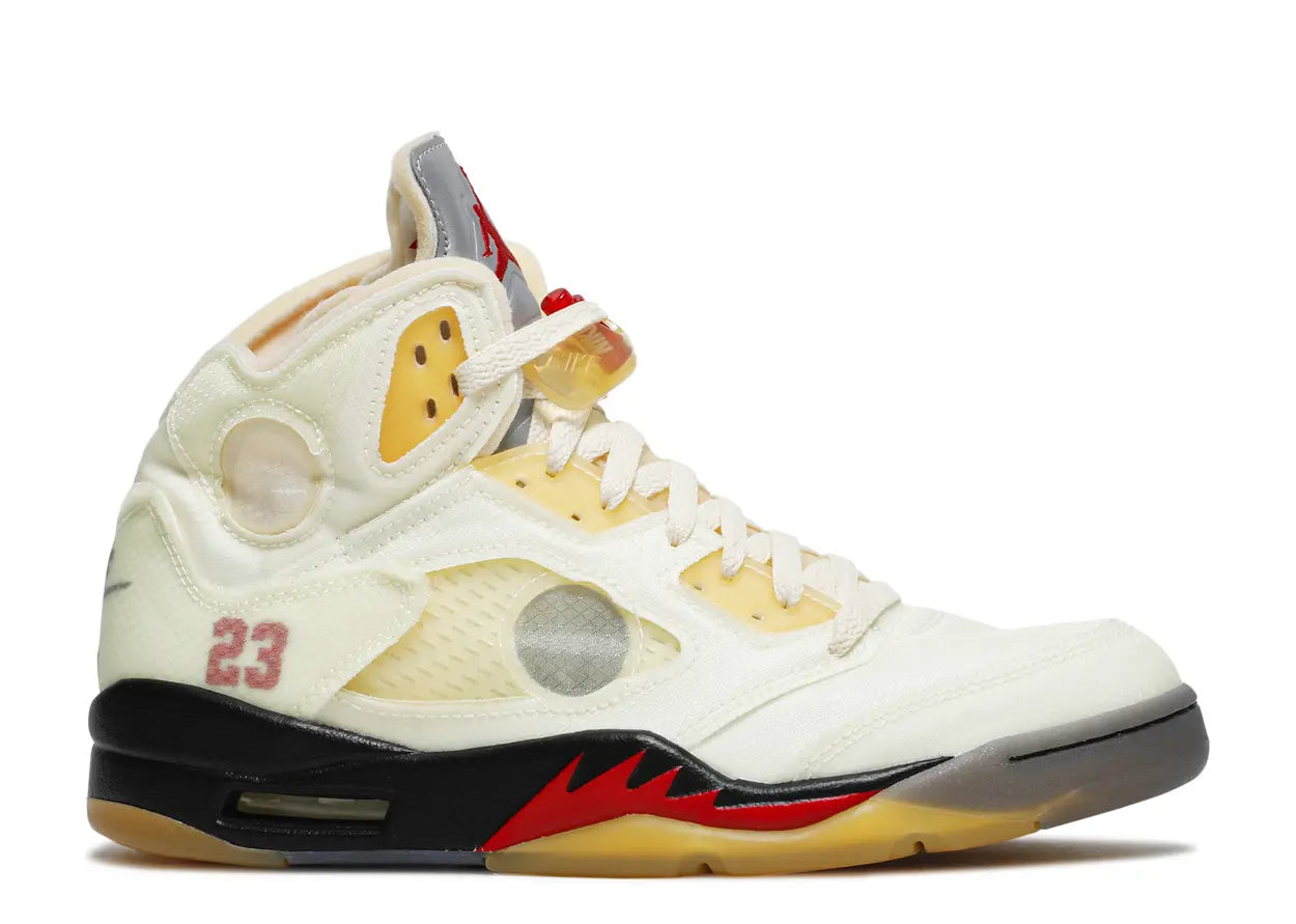 Off-White x Air Jordan 5 Retro 'Sail'