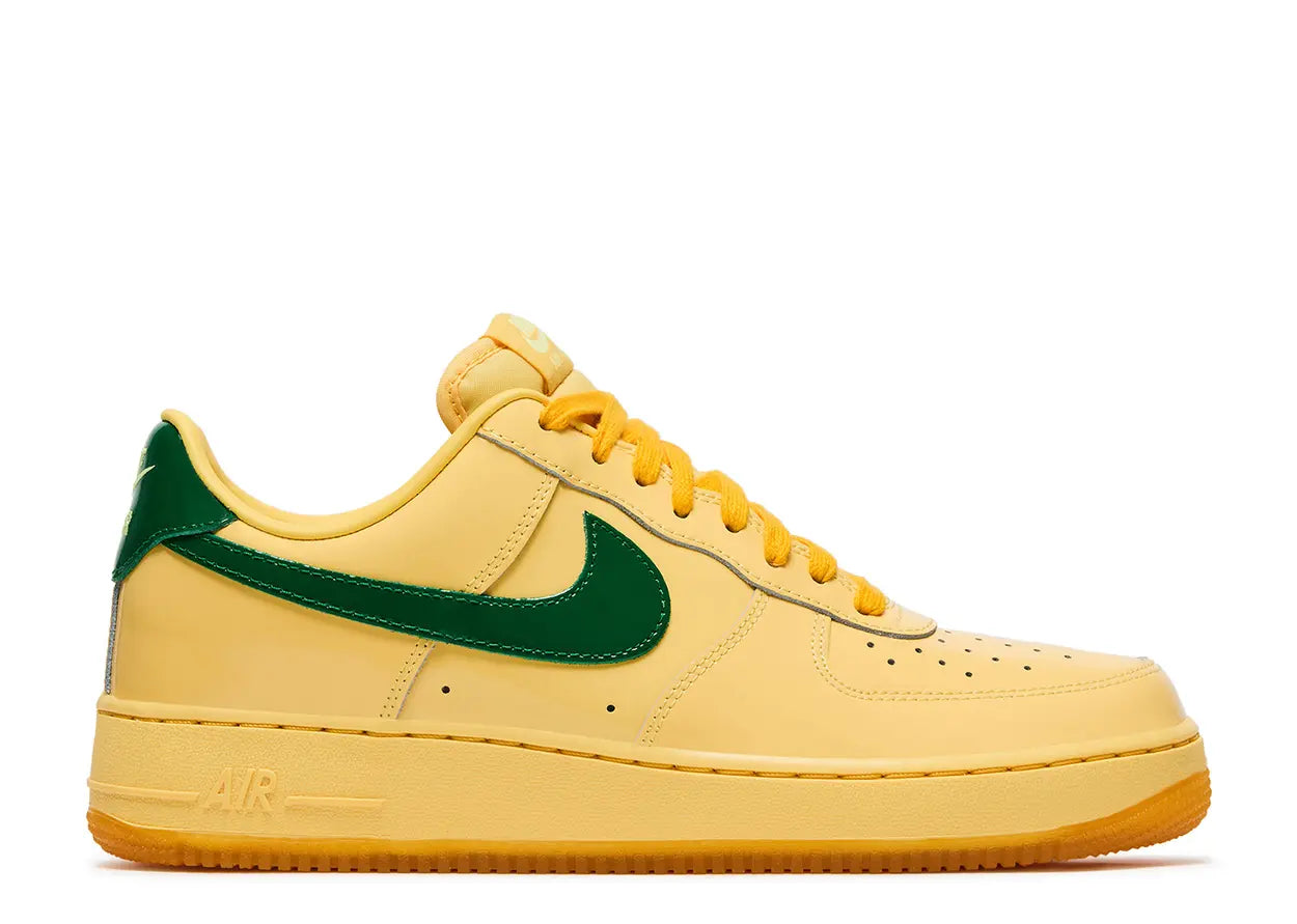 Nike Air Force 1 Low Patent 'Leather Topaz Gold Pine Green'