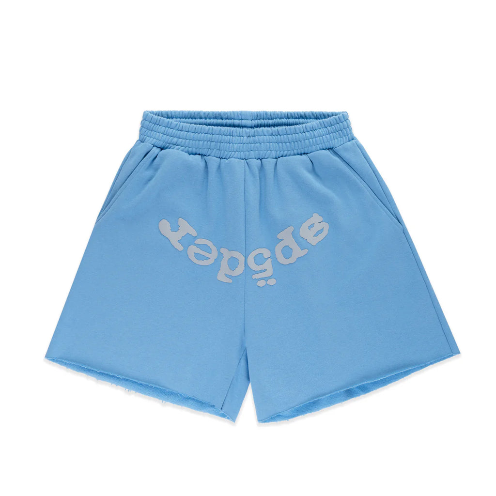 Sp5der 'OG Web V2' Sweatshorts (Dusty Blue)