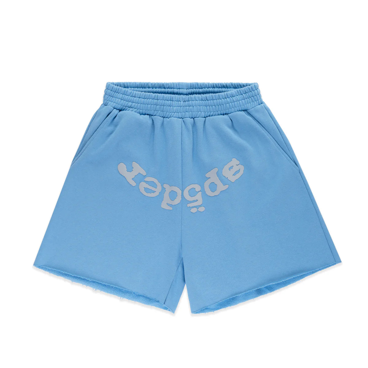 Sp5der 'OG Web V2' Sweatshorts (Dusty Blue)