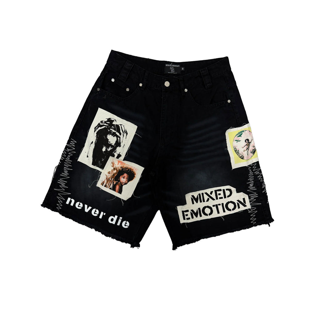 Mixed Emotion 'Chaos' Carpenter Shorts (Black)