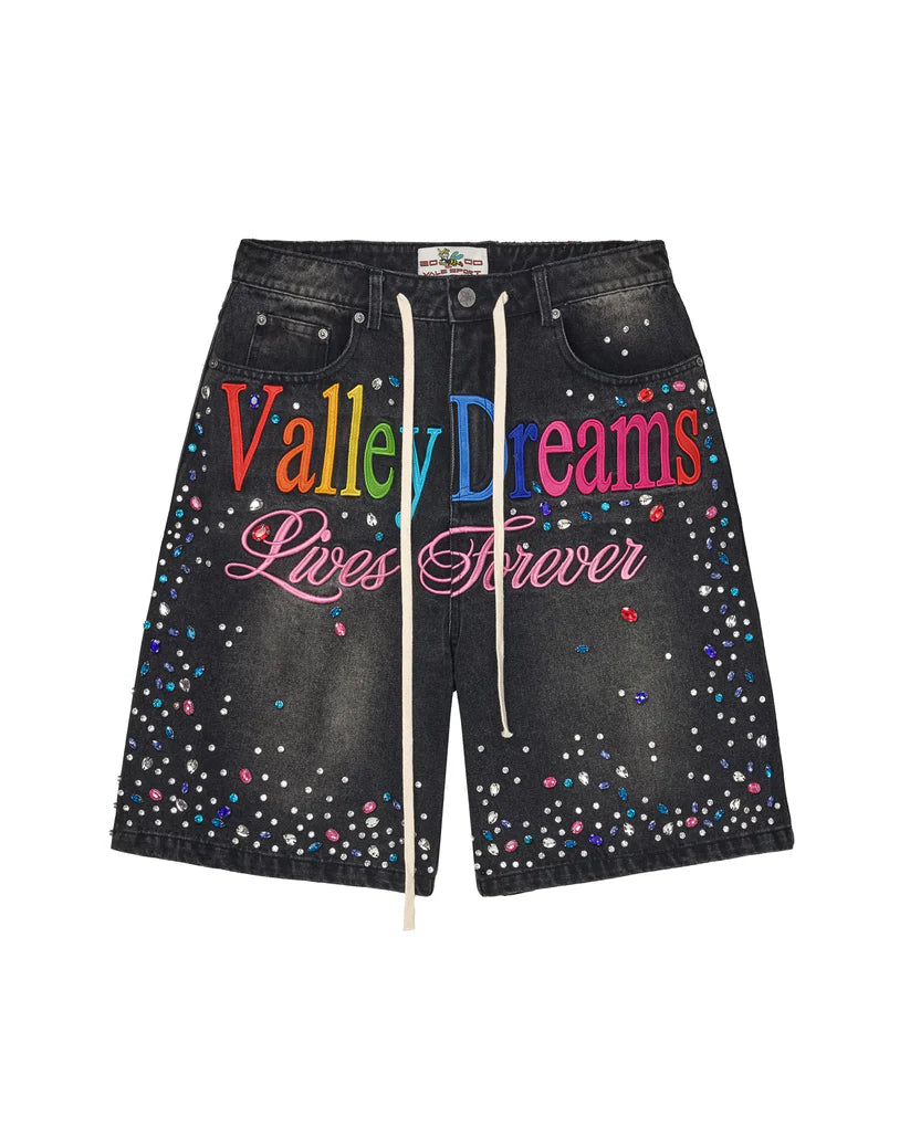 Vale 'Ice Cream' Jorts (Black)