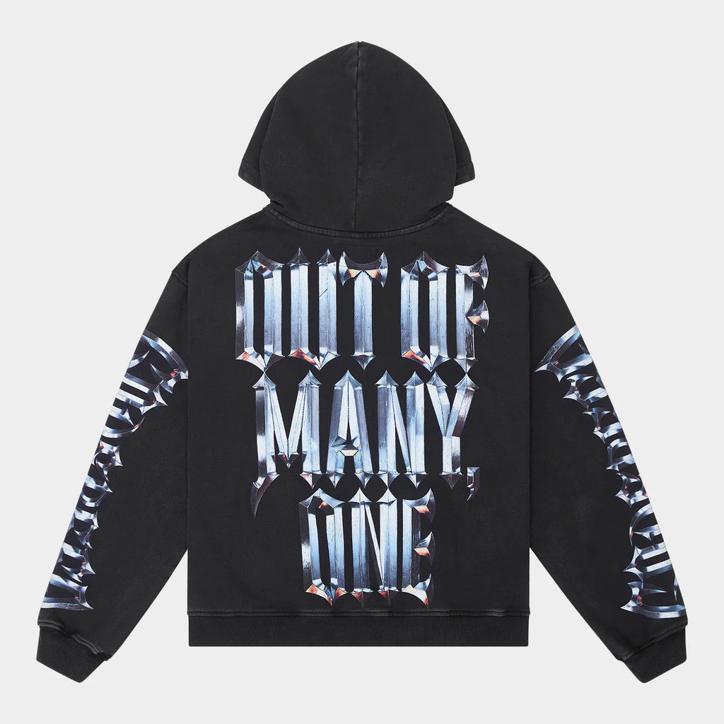 Godspeed 'Chrome MOTTO' Hoodie (Black wash)
