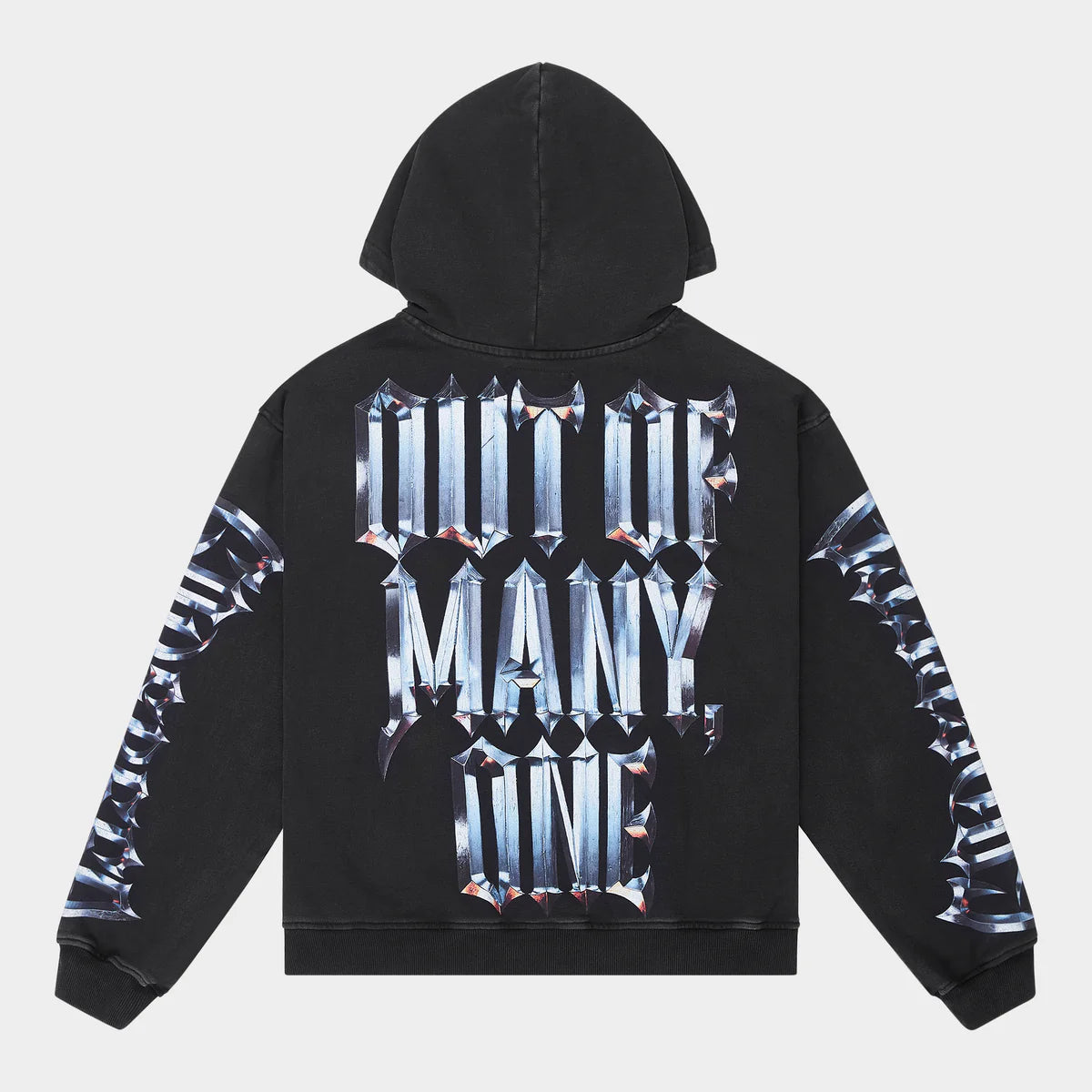 Godspeed 'Chrome MOTTO' Hoodie (Black wash)
