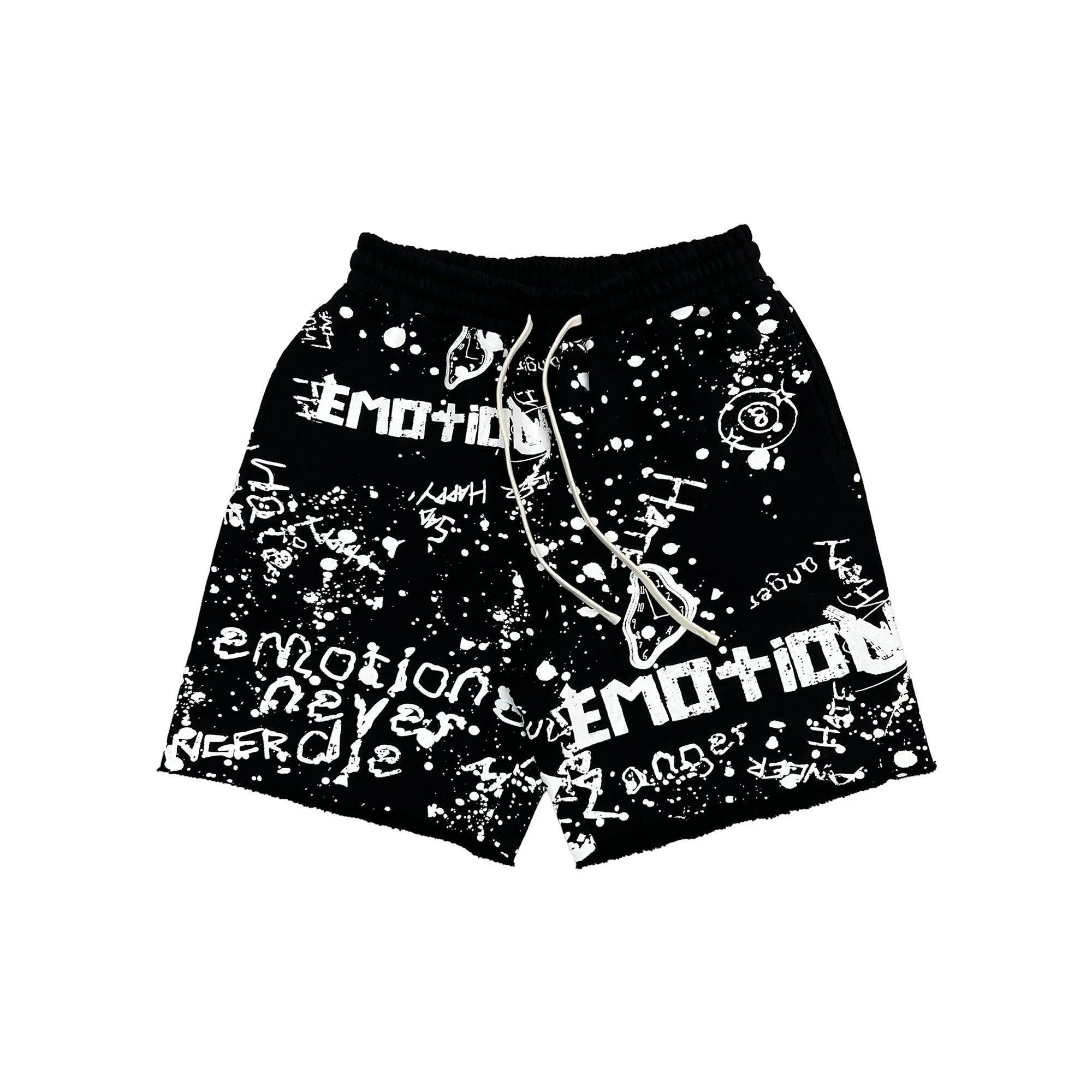 Mixed Emotion Black “Graffiti” Shorts