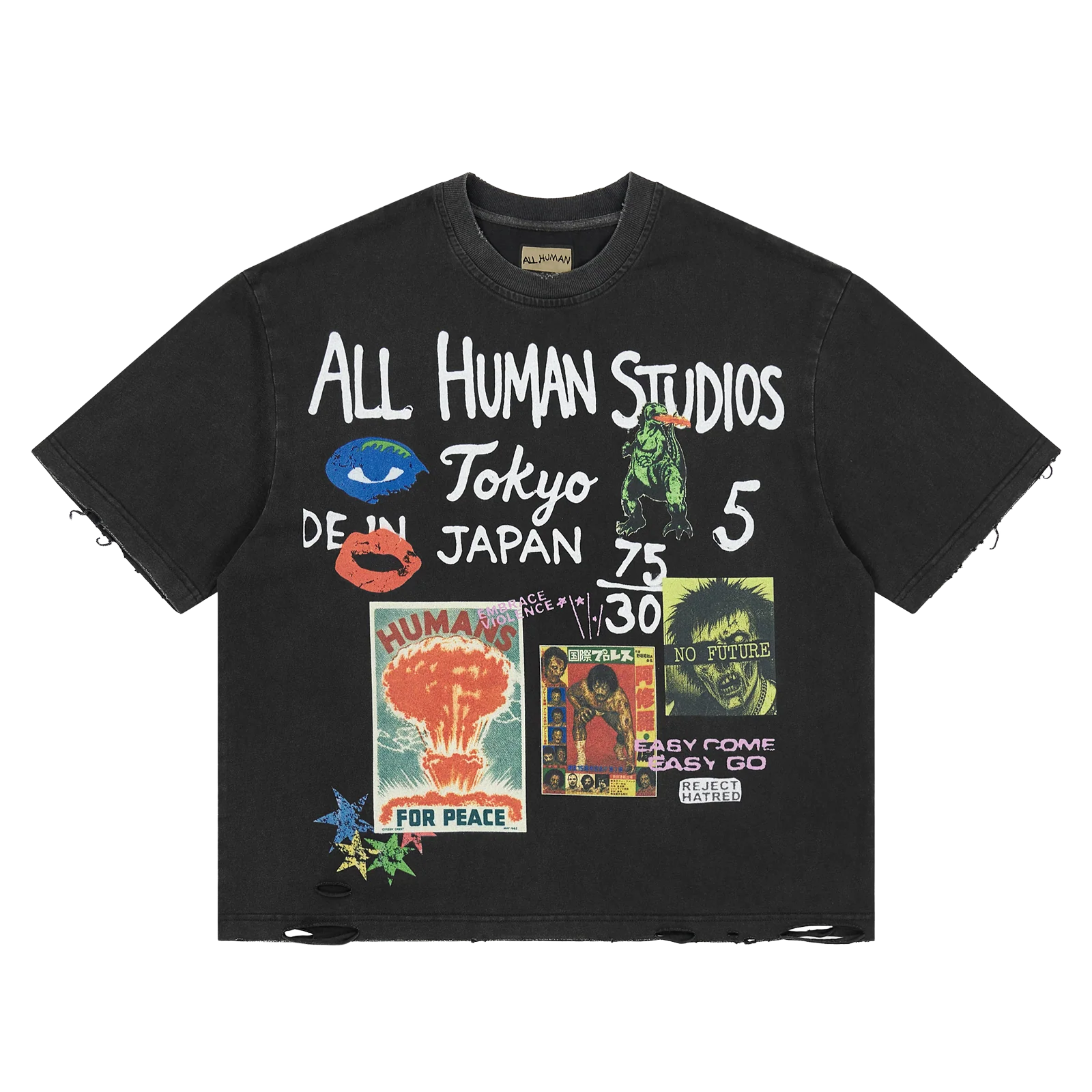 All Human Studios 'Shinjuku' T-Shirt (Black)