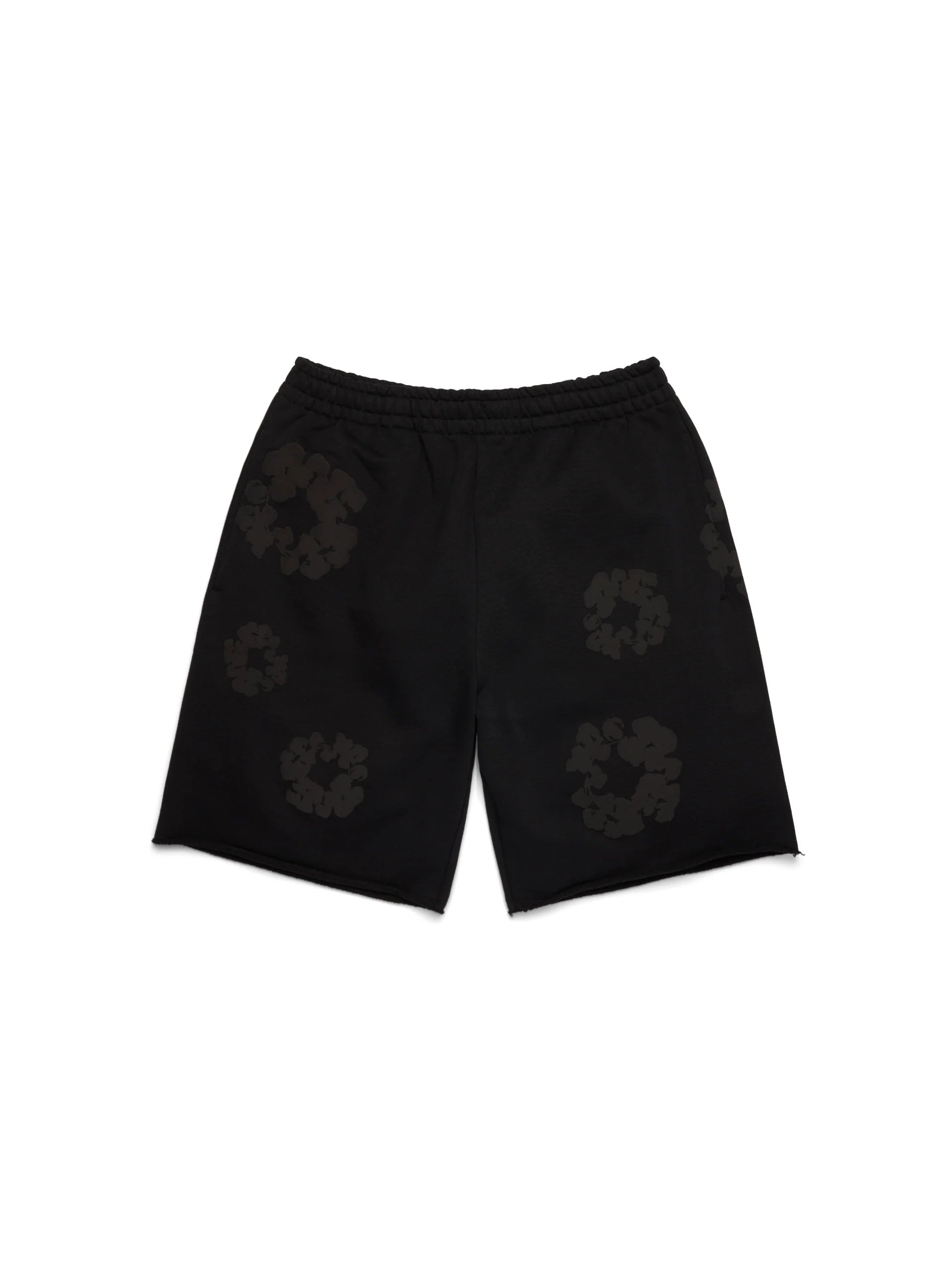 Denim Tears 'Mono Cotton Wreath' Sweatshorts (Black/Black)