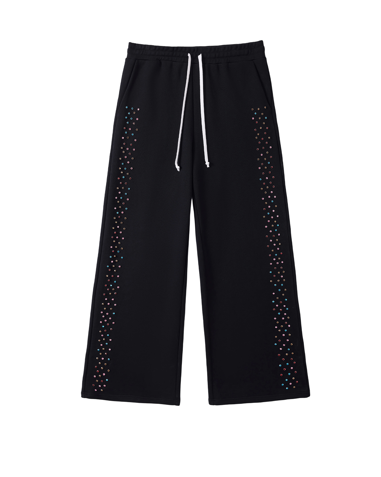 AZVA Crystal Cactus Sweats - Black