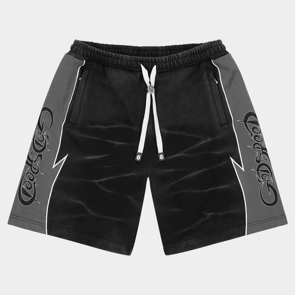 Godspeed 'Halftime' Shorts V2 (Black Acid Washed)