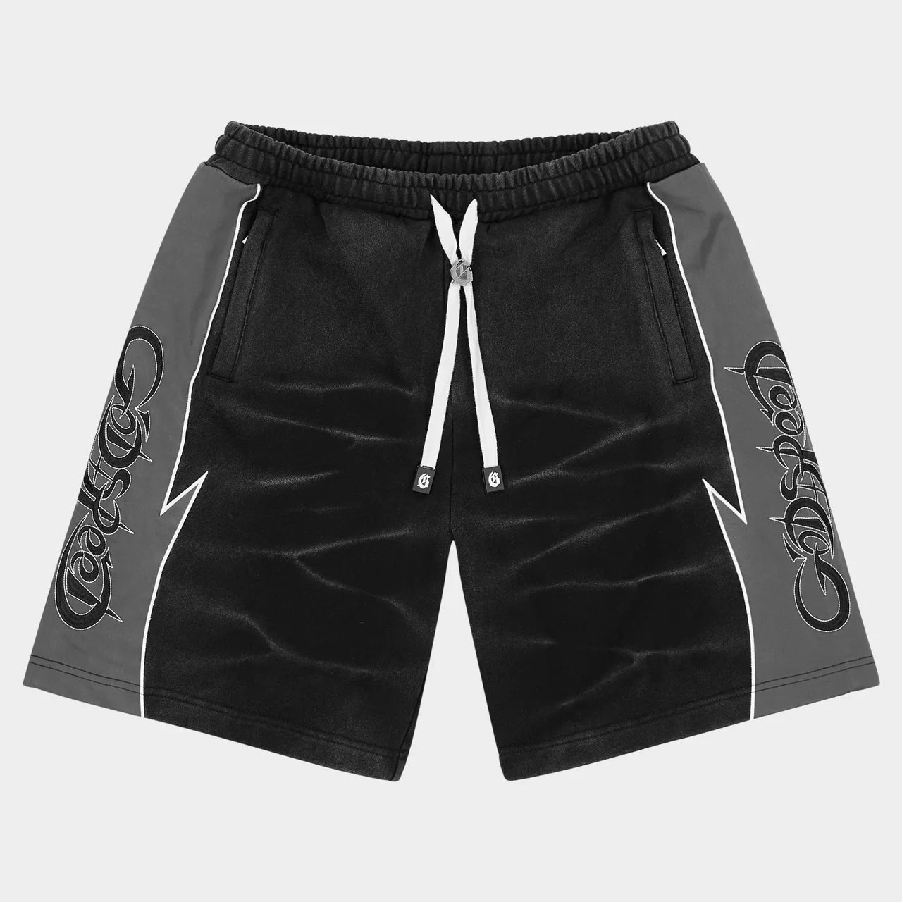 Godspeed 'Halftime' Shorts V2 (Black Acid Washed)