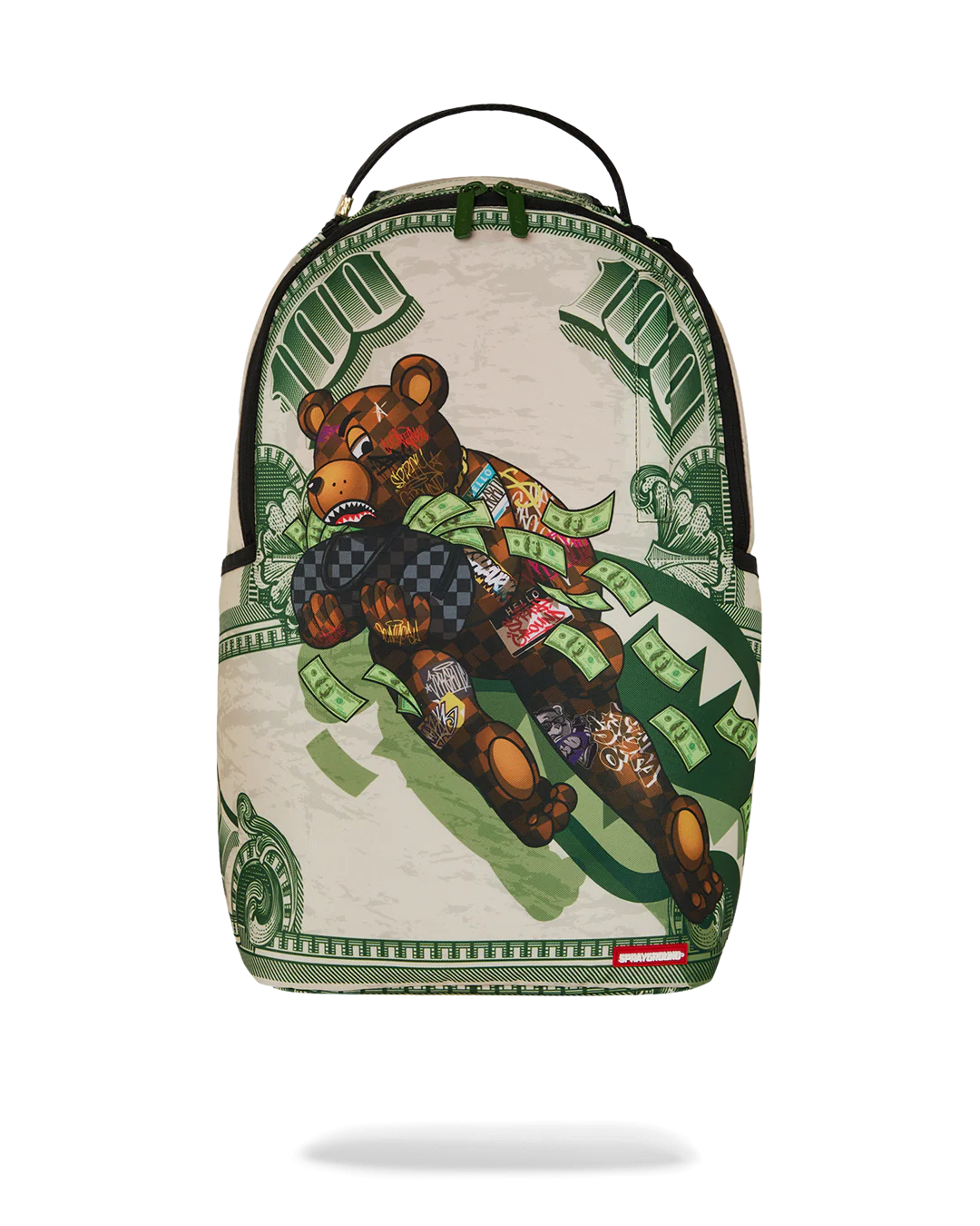 Green Money Bear Backpack