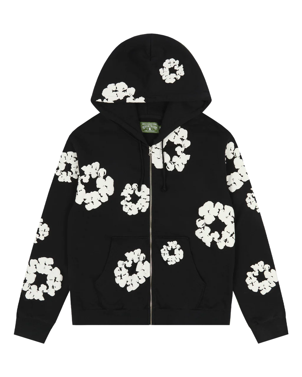 Denim Tears 'The Cotton Wreath' Zip-Up (Black)