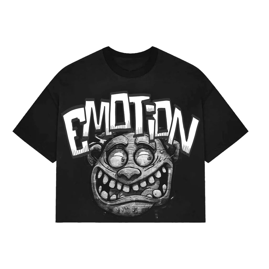Mixed Emotion Black Monster Tee
