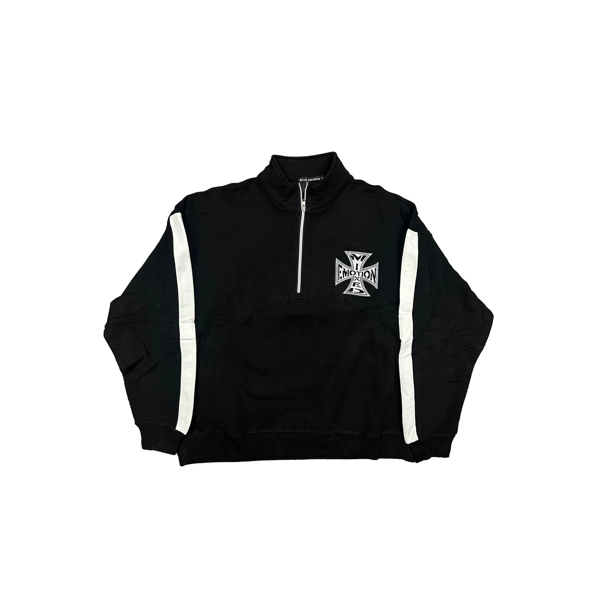 Mixed Emotion Black “Quarter” zip Jacket