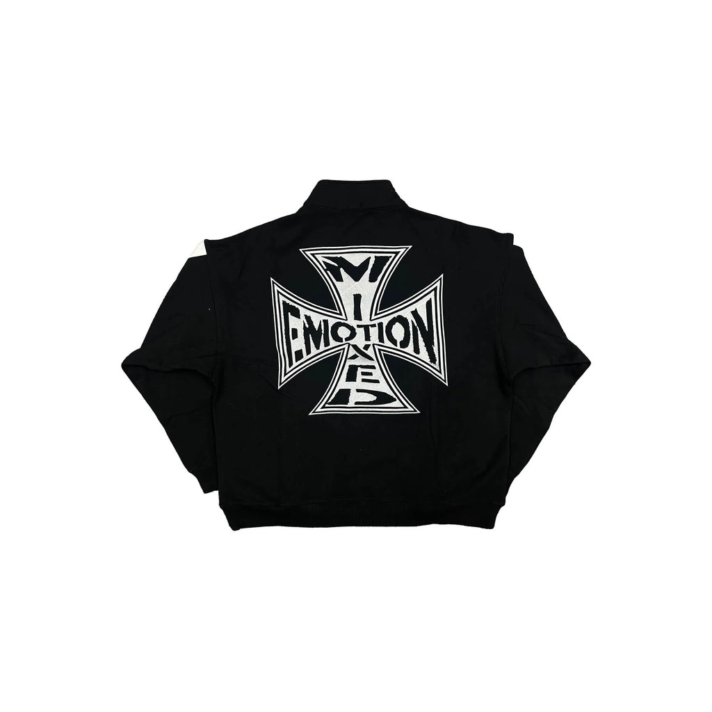 Mixed Emotion Black “Quarter” zip Jacket