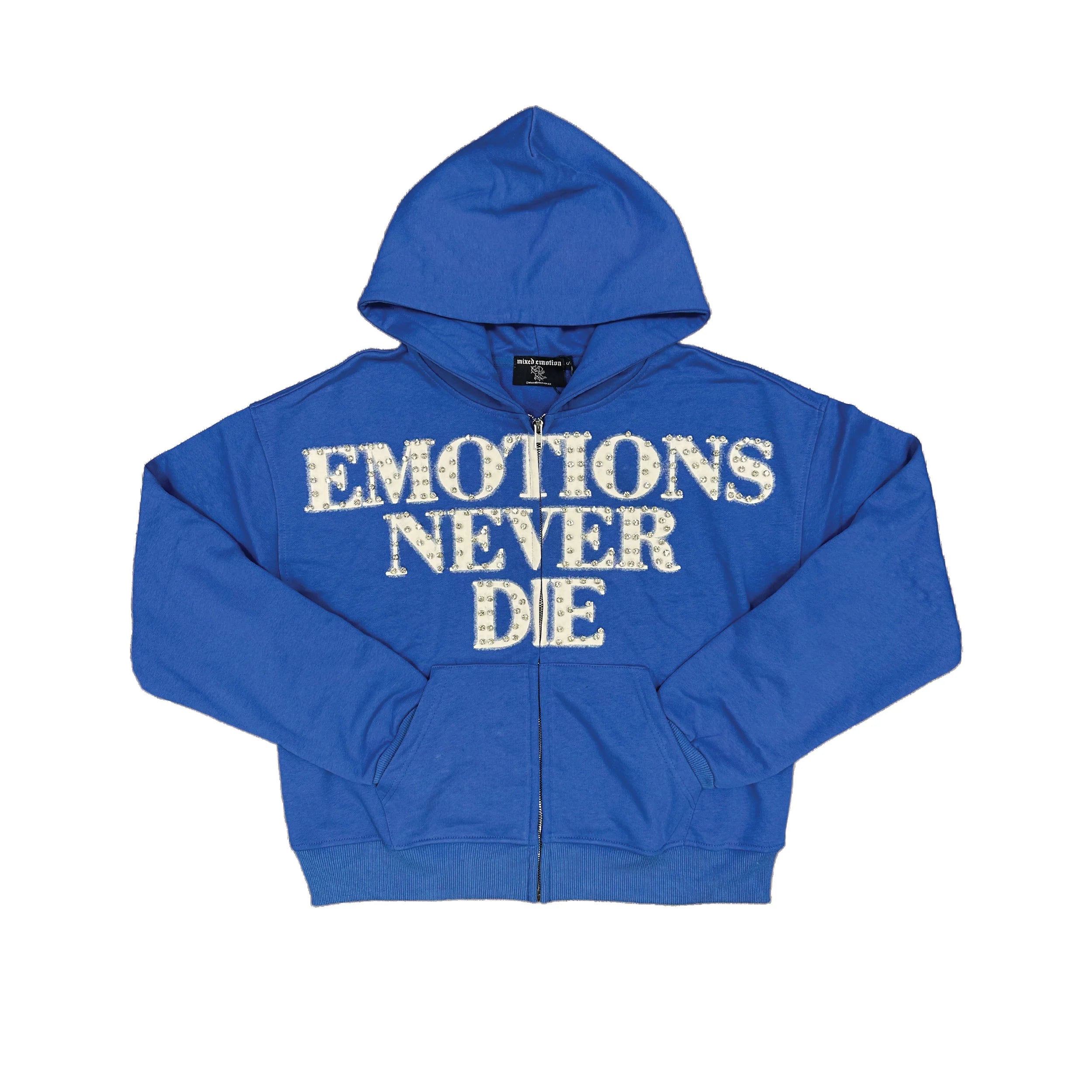 Mixed Emotion Blue End Zip Up