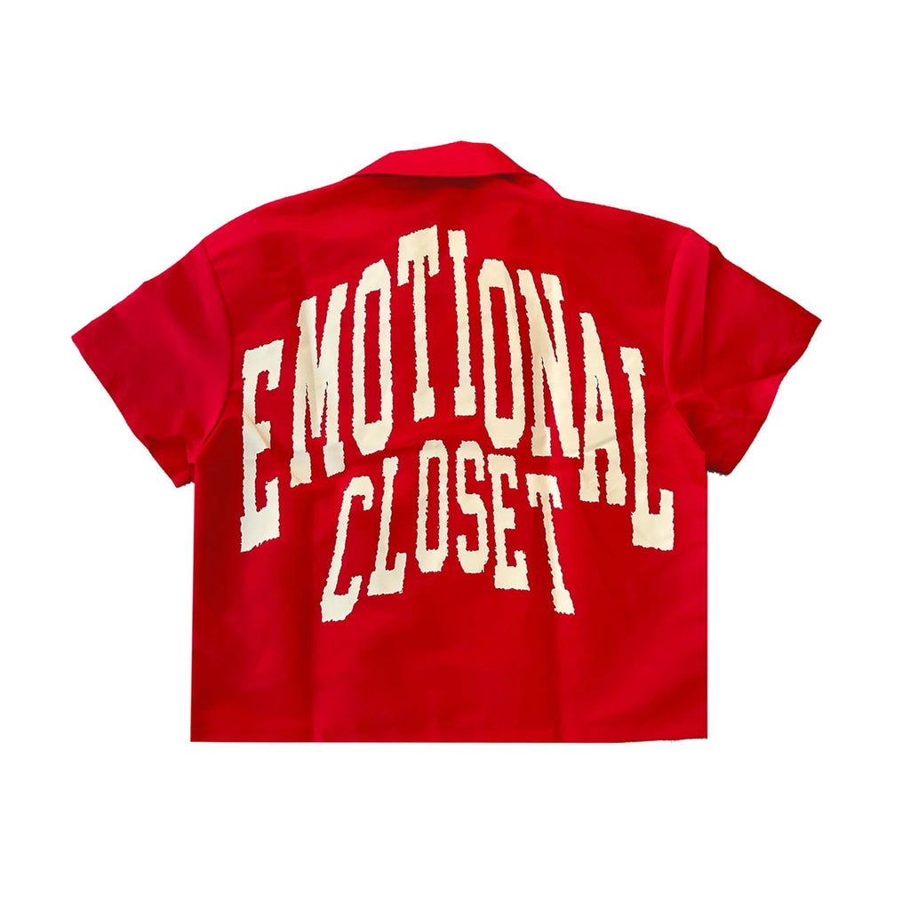 Mixed Emotion 'Backyard' Nylon Shirt (Red)
