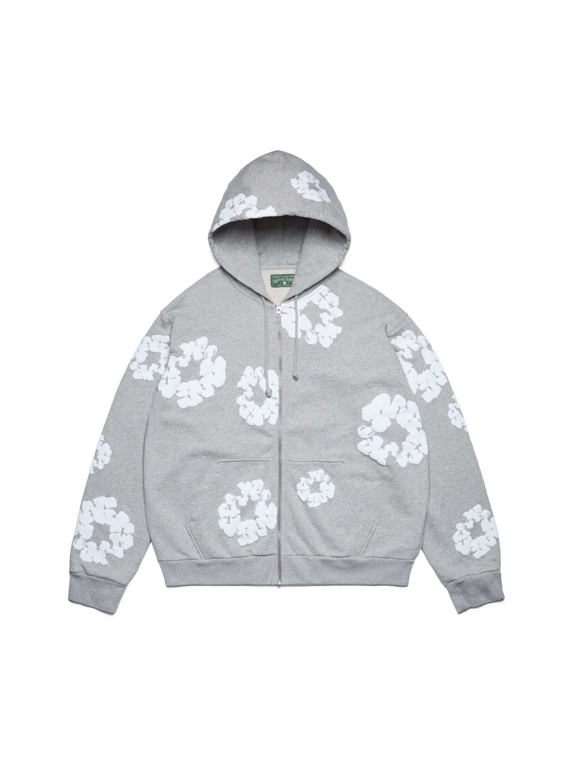 Denim Tears 'The Cotton Wreath' Zip-Up (Grey)