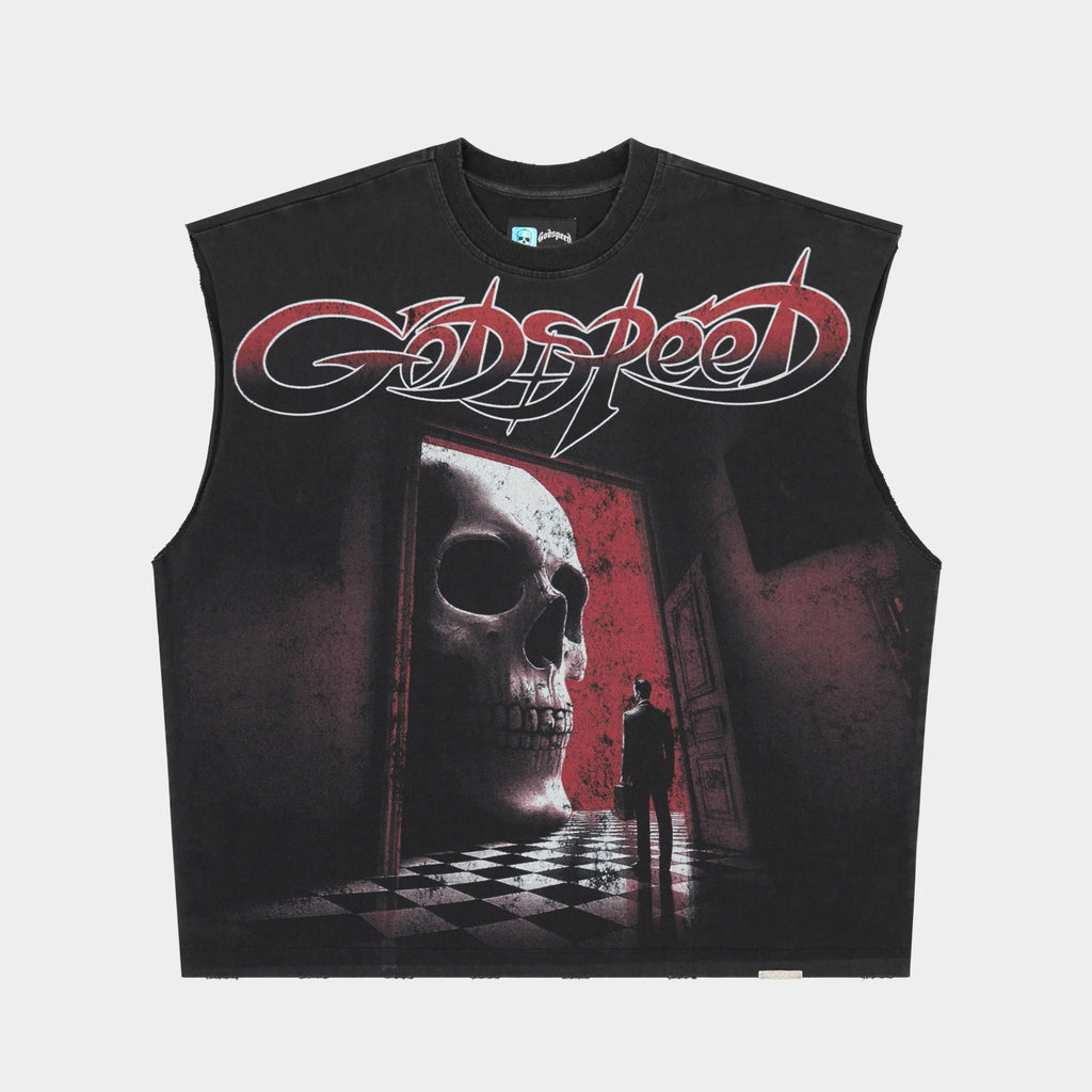 Godspeed 'Fate's Doorstep' Sleeveless T-Shirt (Black Wash)