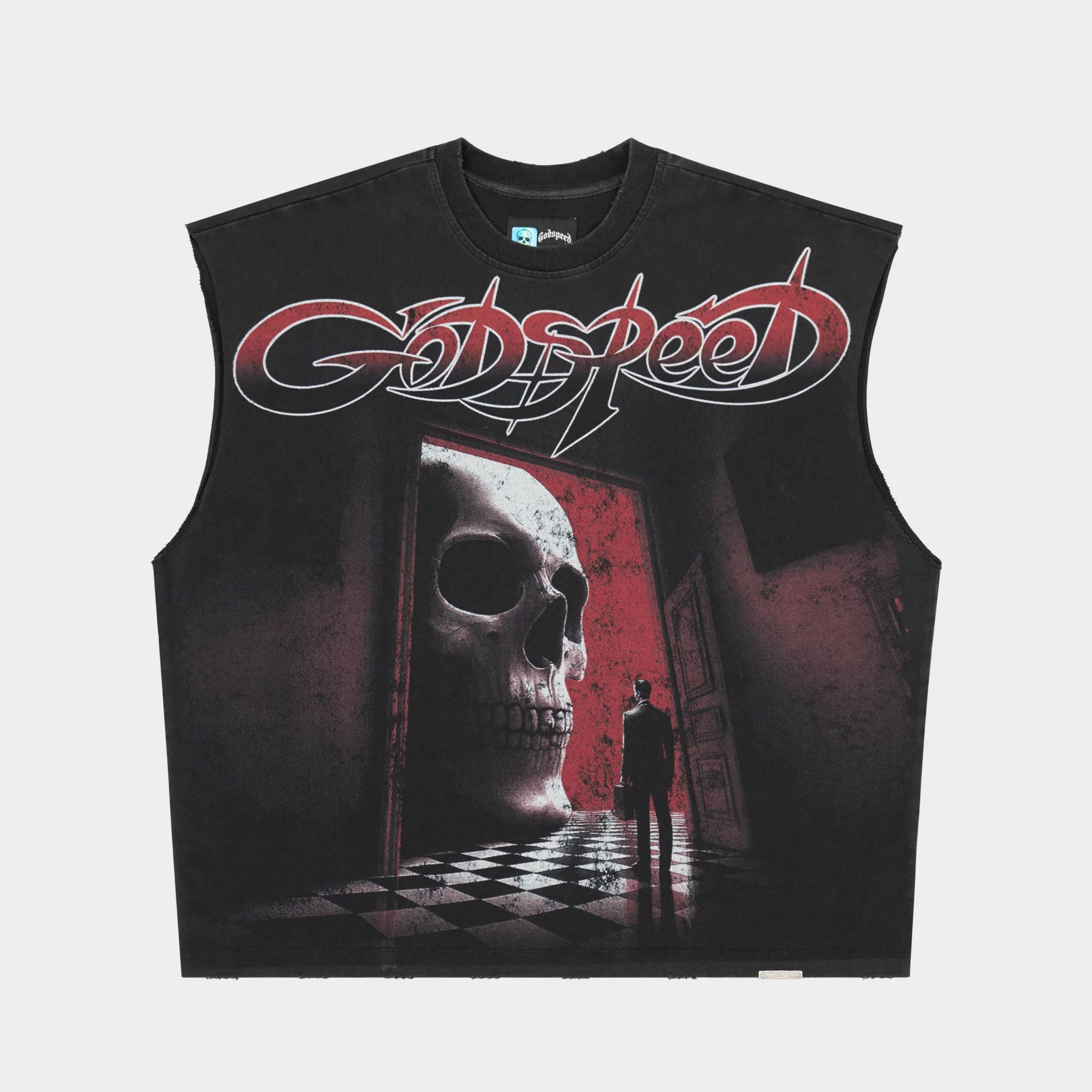Godspeed 'Fate's Doorstep' Sleeveless T-Shirt (Black Wash)