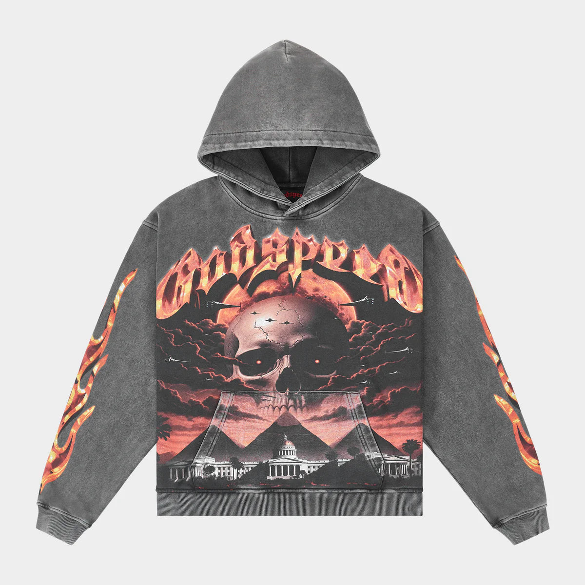 Godspeed Hoodie Echoes of Empires (Grey Wash)
