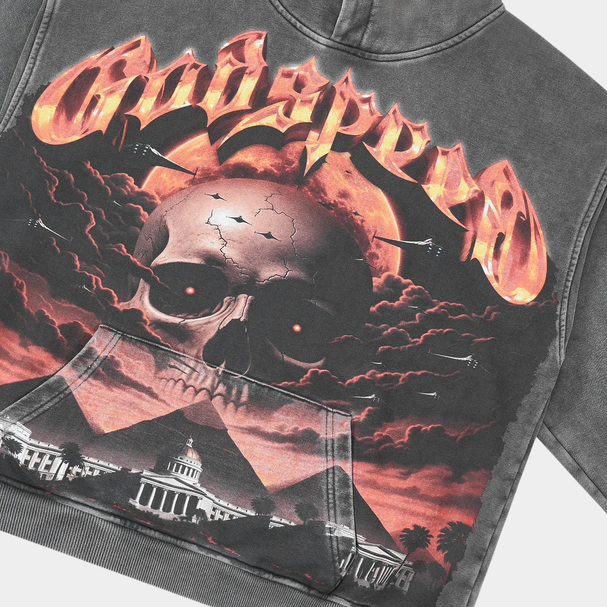 Godspeed Hoodie Echoes of Empires (Grey Wash)