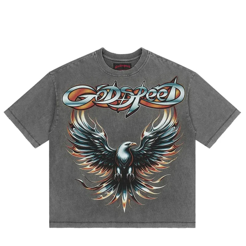 Godspeed 'Eagle Eye' T-Shirt (Grey Washed)