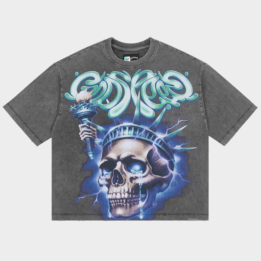 Godspeed 'Liberty Tears' T-Shirt (Grey Wash)